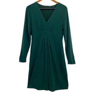 Elie Tahari Green Wool Blend Long Sleeve Knit Dress